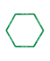 Cawila Hexa-Hoops Koordinationsleiter Set | 6er Set mit Tasche und 5 Clips | 49mm | Grün - gruen