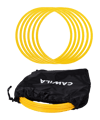 Cawila Koordinationsringe 70cm | 6er Set | Gelb | inklusive Tasche