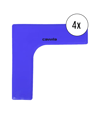 Cawila Marker-System Ecke 27 x 27 x 7,5cm 4er Set Blau