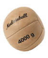 Cawila Leder Medizinball PRO 4,0 Kg Braun