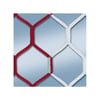 Cawila Tornetz HEXA 7,50x2,50m | Tiefe 0,80x1,50m | Maschenweite 12cm | Stärke 4mm | rot/weiß