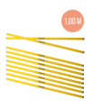 Cawila Trainingsstange M | 1,00m | Ø 25mm | Gelb | Hürdenstangen (Slalomstangen)