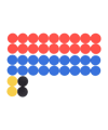 Cawila ACADEMY Magnet Set | 20mm | Rot Blau