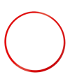 Cawila Koordinationsring | Trainingsringe Fußball | Durchmesser 50cm | Rot
