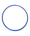 Cawila Koordinationsring | Trainingsringe Fußball | Durchmesser 50cm | Blau