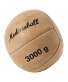 Cawila Leder Medizinball PRO 3,0 Kg Braun