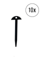 Cawila Erdnagel Spielfeldmarkierung FLEX 10 Set Schwarz