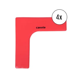 Cawila Marker-System Ecke 27x27x7,5cm 4er Set Rot