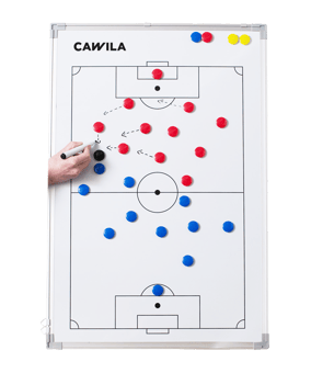 Cawila Taktikboard 45x60 cm | Fußball Taktiktafel inkl. Tasche und Magnete