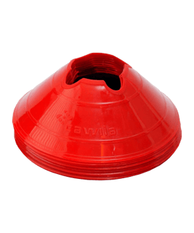 Cawila Markierungshauben M | 10er Set | Durchmesser 20cm, Höhe 6cm | rot