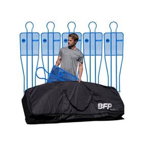 BFP Trainingsdummy & Tasche 5er Set, blau