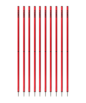 Cawila Academy Slalomstangen 170cm im 10er Set | 33mmx170cm | Rot