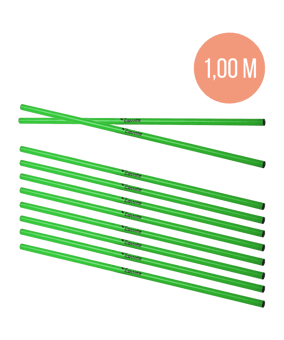 Cawila Trainingsstange M | 1,00m | Ø 25mm | Grün | Hürdenstangen (Slalomstangen)
