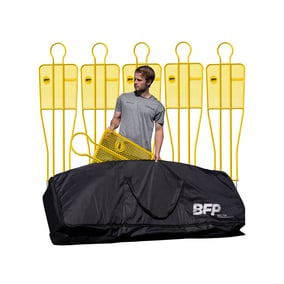 BFP Trainingsdummies 5er Set mit Tasche Gelb