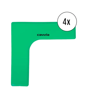 Cawila Marker-System Ecke 27 x 27 x 7,5cm 4er Set Grün