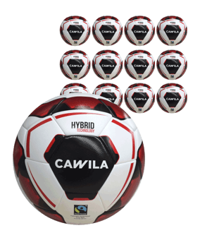 Cawila Fußball MISSION HYBRID Fairtrade 12x Größe 5