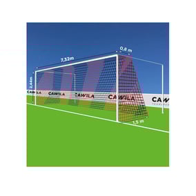 Cawila Tornetz 7,50x2,50m | Tiefe 0,8x1,5m | Maschenweite 12cm | Stärke 4mm | rot/schwarz Cawila Tornetz 7,50x2,50m | Tiefe 0,8x1,5m | Maschenweite 12cm | Stärke 4mm | rot/schwarz