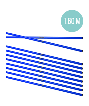 Cawila Trainingsstange L | 1,60m | Ø 25mm | Blau | Hürdenstangen (Slalomstangen)