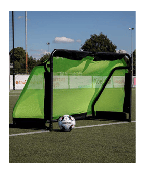 Cawila Alu Klapptor CORE 150x100 cm Schwarz-Gelb | Fußball Minitore für Sportvereine