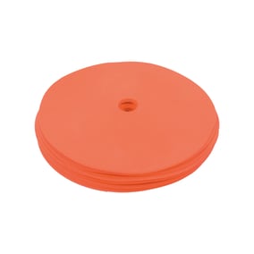 Cawila Gummi Markierungsscheiben 10er Set | rutschfeste Floormarker | 15cm | orange