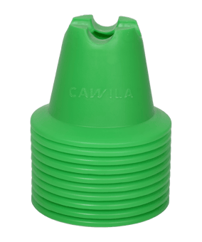 Cawila Mini-Pylone | Trainingskegel | Minihürden | 10er Set | Grün