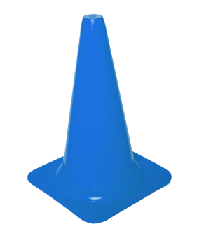 Cawila Markierungskegel S | Training Pylone | 23cm | Blau