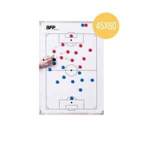 BFP Taktikboard 45x60 cm | Fußball Taktiktafel inkl. Tasche und Magnete