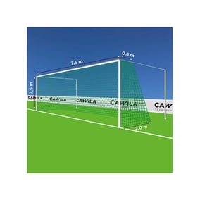 Cawila Tornetz 7,50x2,50m | Tiefe 0,8x2,0m | Maschenweite 12cm | Stärke 4mm | grün