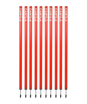 Cawila Academy Slalomstangen 10er Set (33mmx100cm) Rot