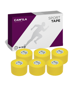 Cawila Sporttape COLOR 3,8cm x 10m 6er Set Gelb