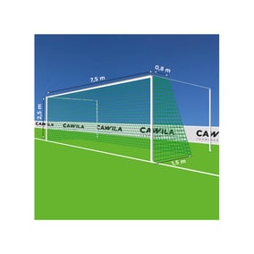 Cawila Tornetz 7,50x2,50m | Tiefe 0,8x1,5m | Maschenweite 12cm | Stärke 4mm | grün