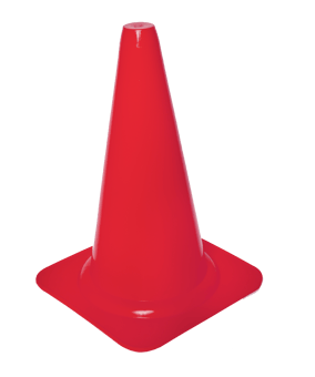 Cawila CORE Markierungskegel S | Training Pylone | 23cm | Rot