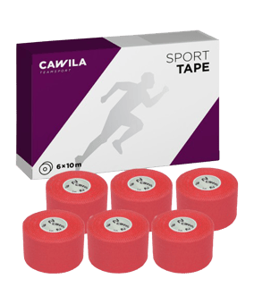 Cawila Sporttape COLOR 3,8cm x 10m 6er Set Rot