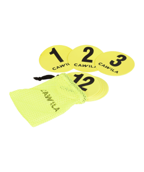 Cawila Floormarker Nr.1-12 Set 12,5 cm Gelb