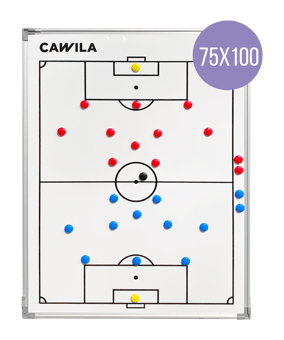 Cawila Taktiktafel Fussball inkl. Tasche| Size: 75 x 100 cm Weiss