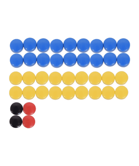 Cawila ACADEMY Magnet Set | 10mm | 40er Set | Gelb Blau