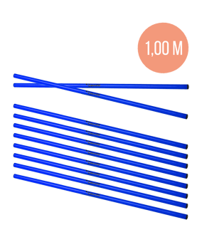 Cawila Trainingsstange M | 1,00m | Ø 25mm | Blau | Hürdenstangen (Slalomstangen)