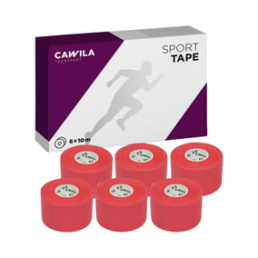 Cawila Sporttape COLOR 3,8m x 10m 6er Set Rot
