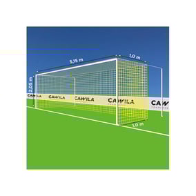Cawila Tornetz 5,15x2,05m | Tiefe 1,0x1,0m | Maschenweite 12cm | Stärke 4mm | gelb Cawila Tornetz 5,15x2,05m | Tiefe 1,0x1,0m | Maschenweite 12cm | Stärke 4mm | gelb