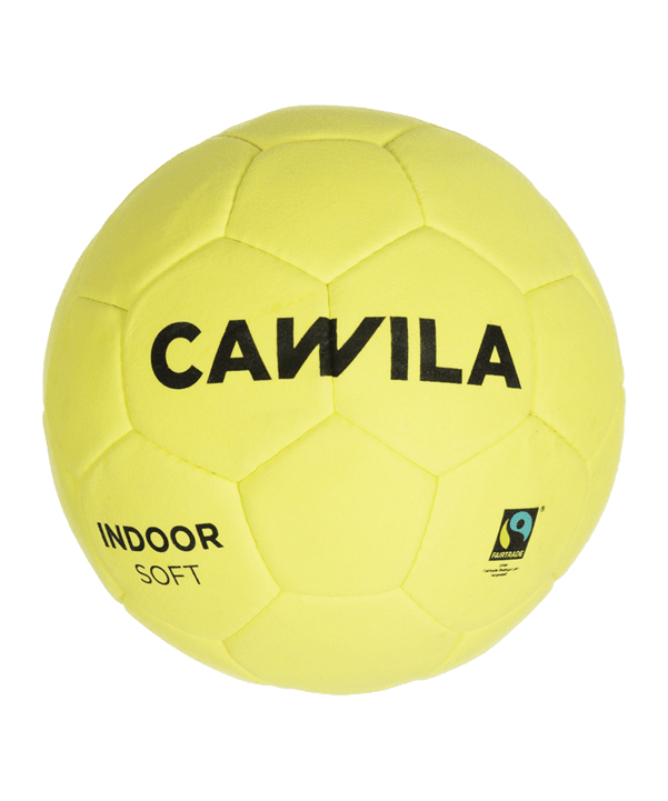 Cawila Indoor Soft Fairtrade Trainingsball Gr. 4 Gelb - gelb