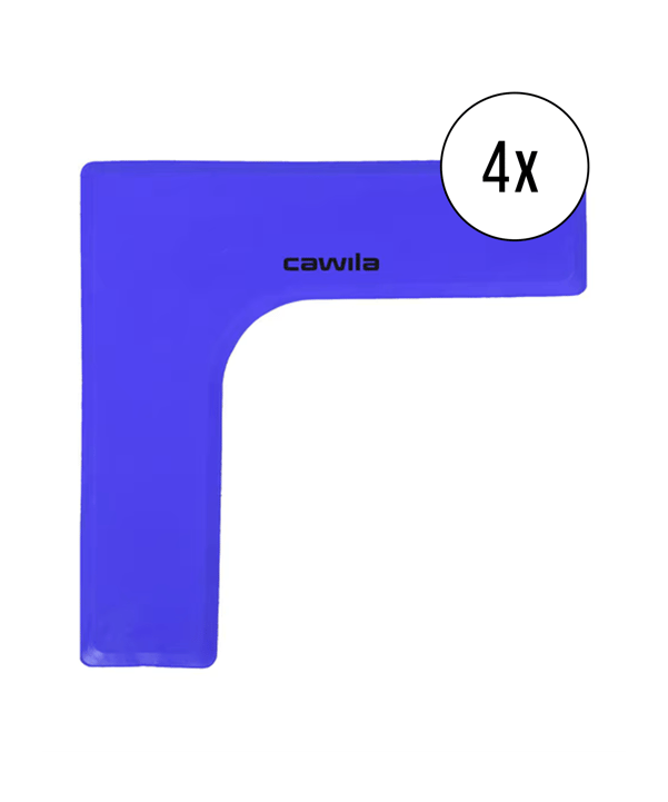 Cawila Marker-System Ecke 27 x 27 x 7,5cm 4er Set Blau - blau