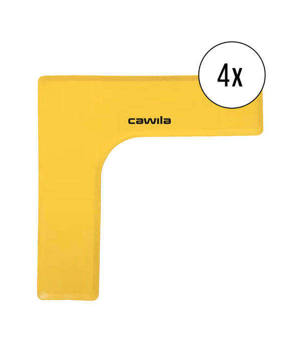 Cawila Marker-System Ecke 27 x 27 x 7,5cm 4er Set Gelb - gelb
