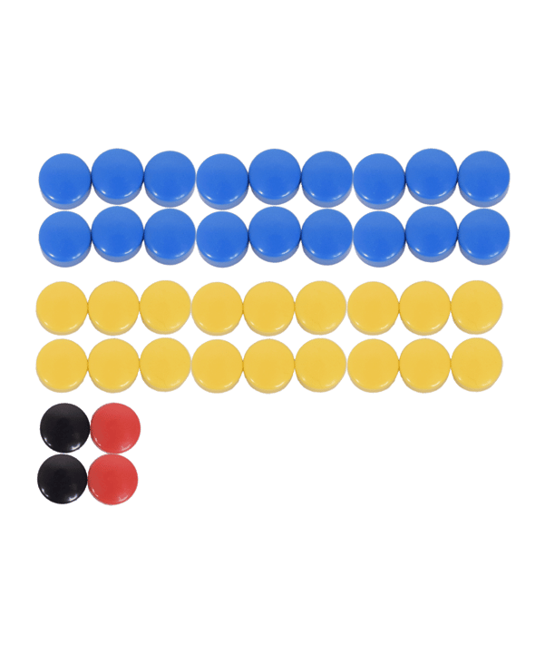Cawila ACADEMY Magnet Set | 10mm | Gelb Blau - gelb