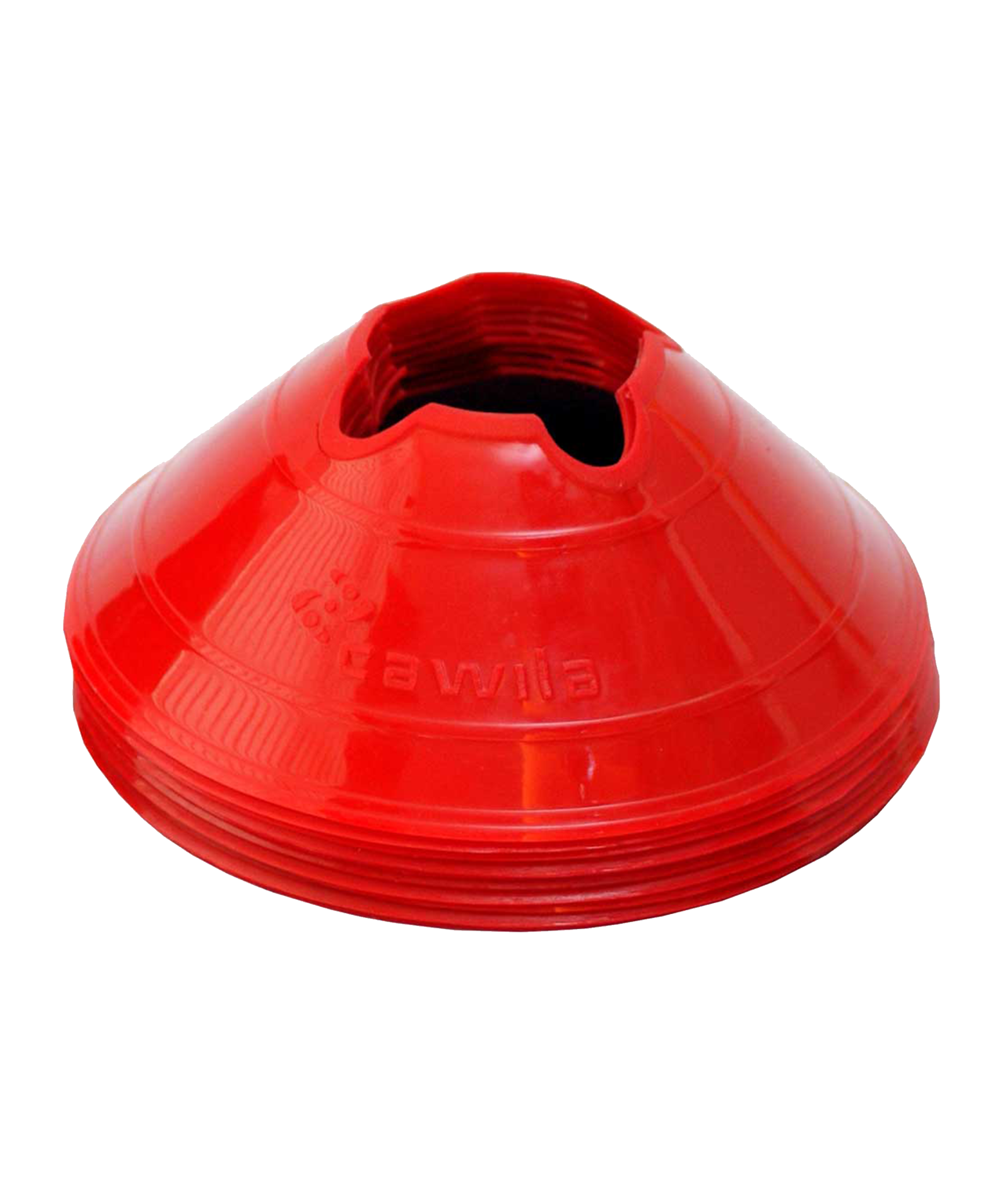 Cawila Markierungshauben M | 10er Set | Durchmesser 20cm, Höhe 6cm | rot
