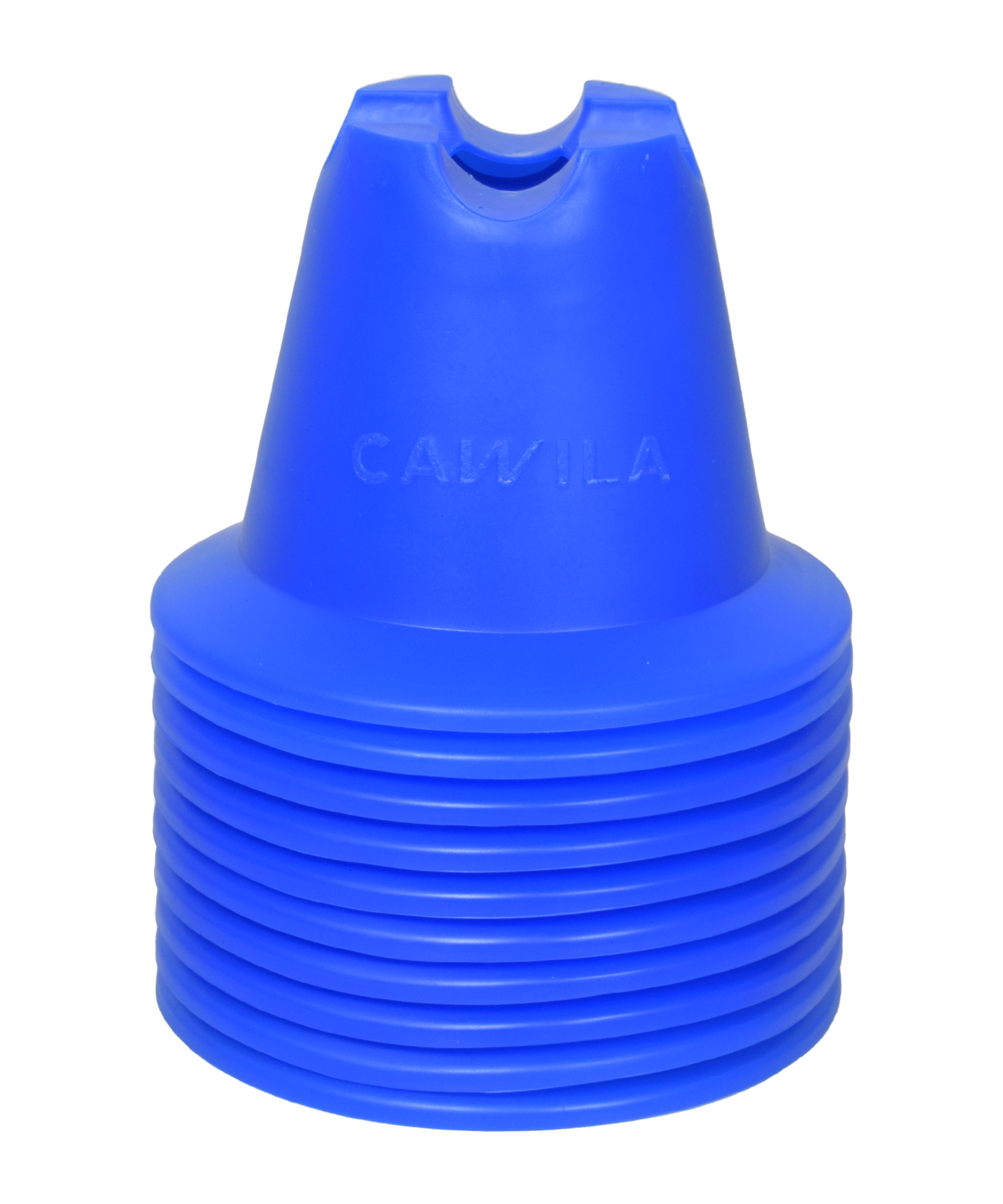 Cawila Mini-Pylone | Trainingskegel | Minihürden | 10er Set | Blau